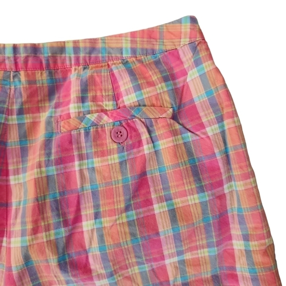 Northern Isles Flat Front Madras Plaid Shorts - Picture 4 of 6
